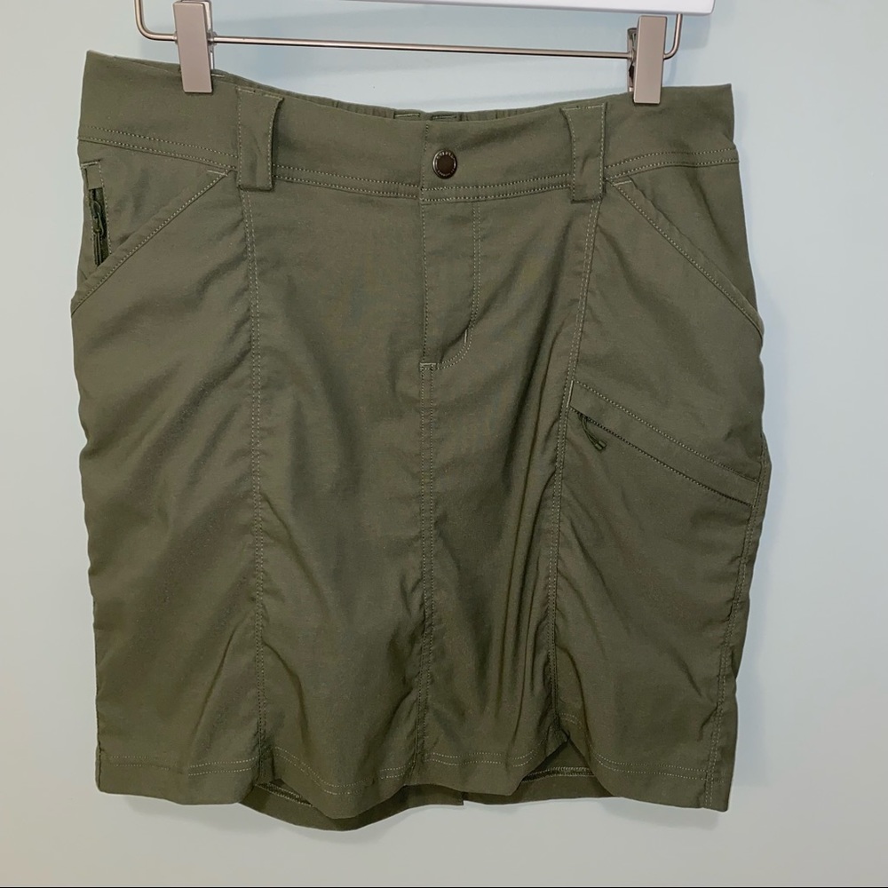 Duluth Trading Co Olive Green Utility Skirt
